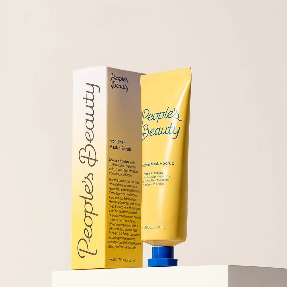 PEOPLE'S BEAUTY Frontliner Mask + Scrub BNIB NEW